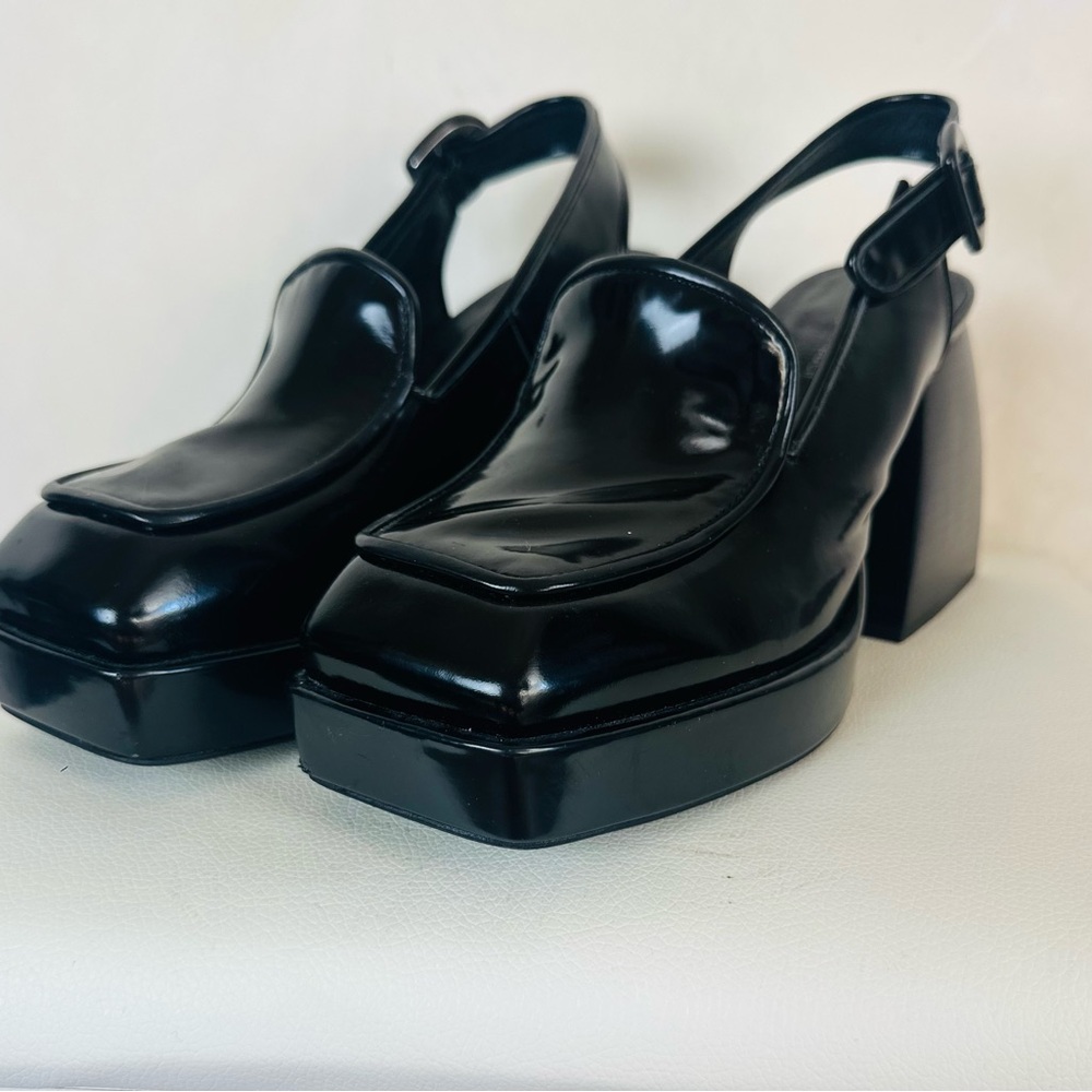 Jeffrey Campbell Mary Jane Platform Chunky Heel size 9